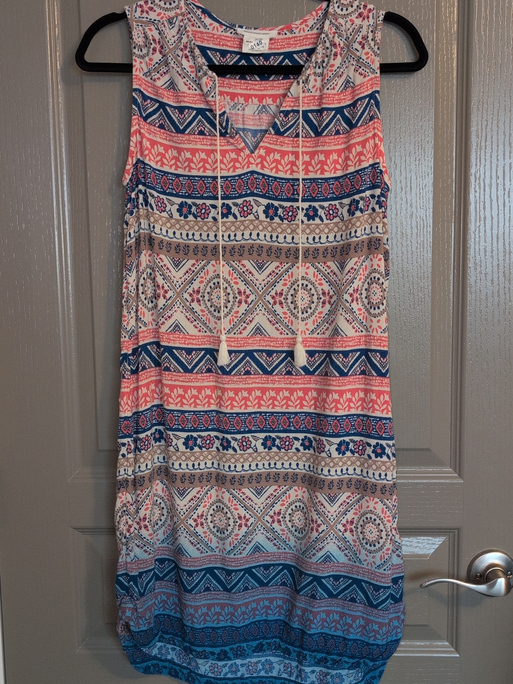 beachlunchlounge Boho Patterned Midi Dress